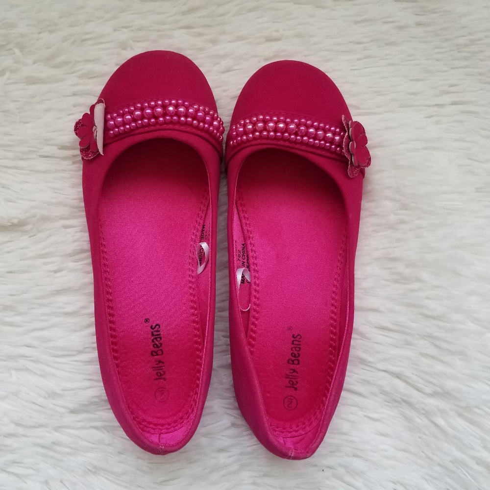 Girls Hot Pink Flats